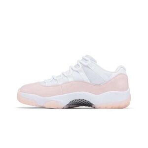 Jordan Women's Pink and White Sneakers